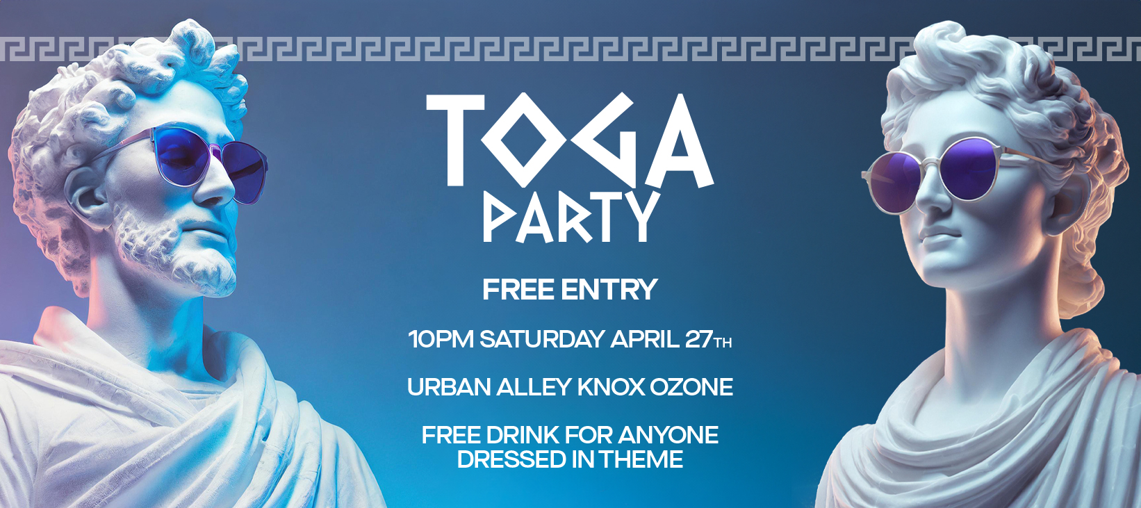 Toga Party - Website Banner