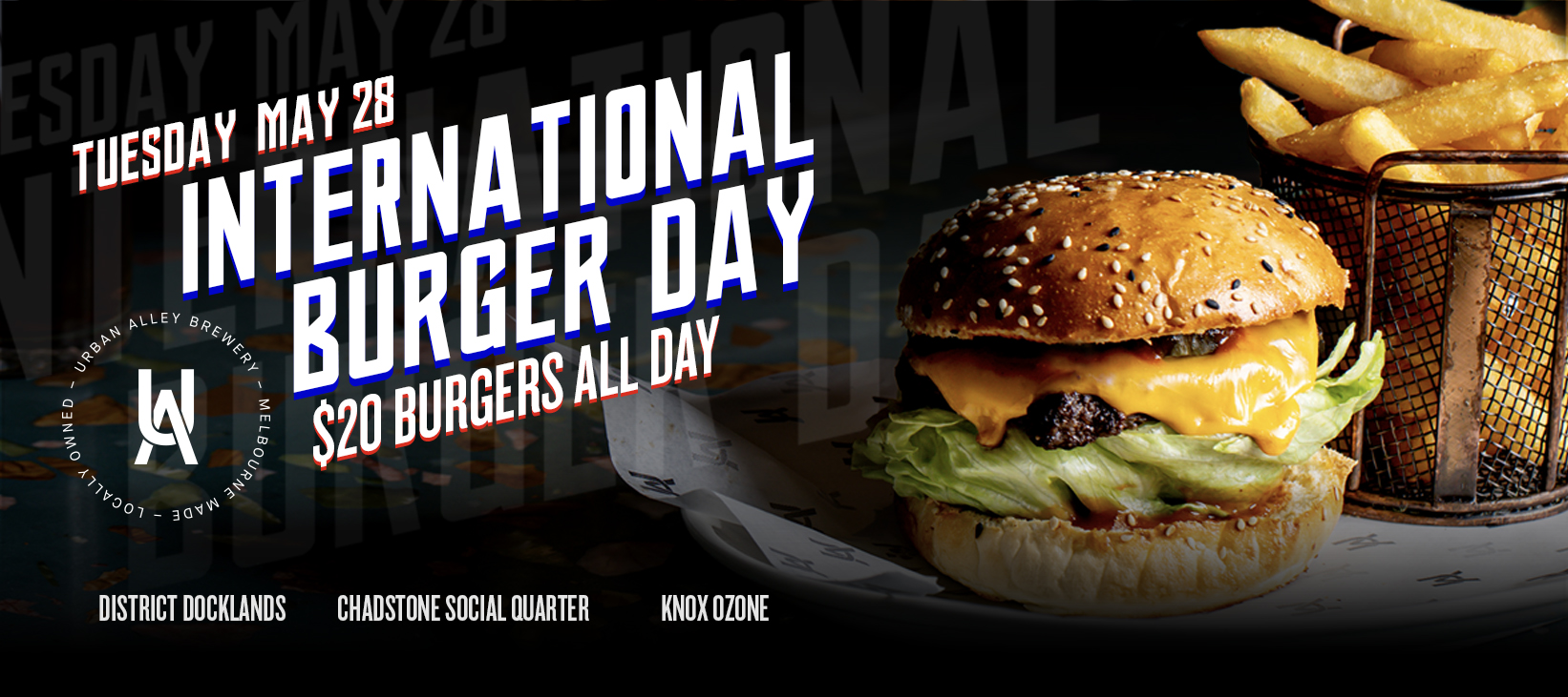 International Burger Day Website Banner